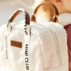Sac à dos enfant mini club signature teddy ecru
