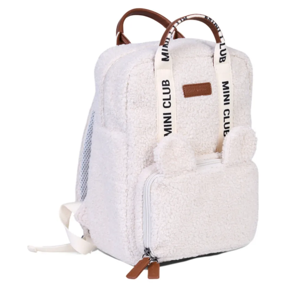 Sac à dos enfant mini club signature teddy ecru
