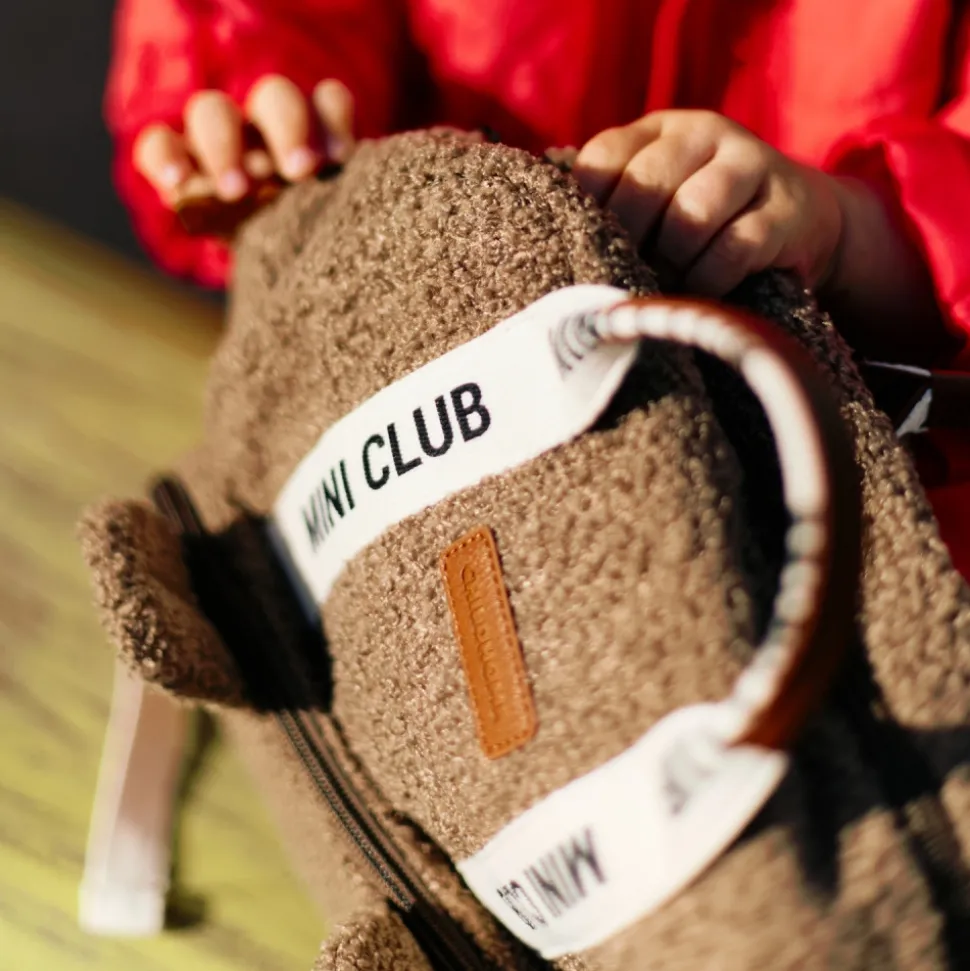 Sac à dos enfant mini club signature teddy brun doux