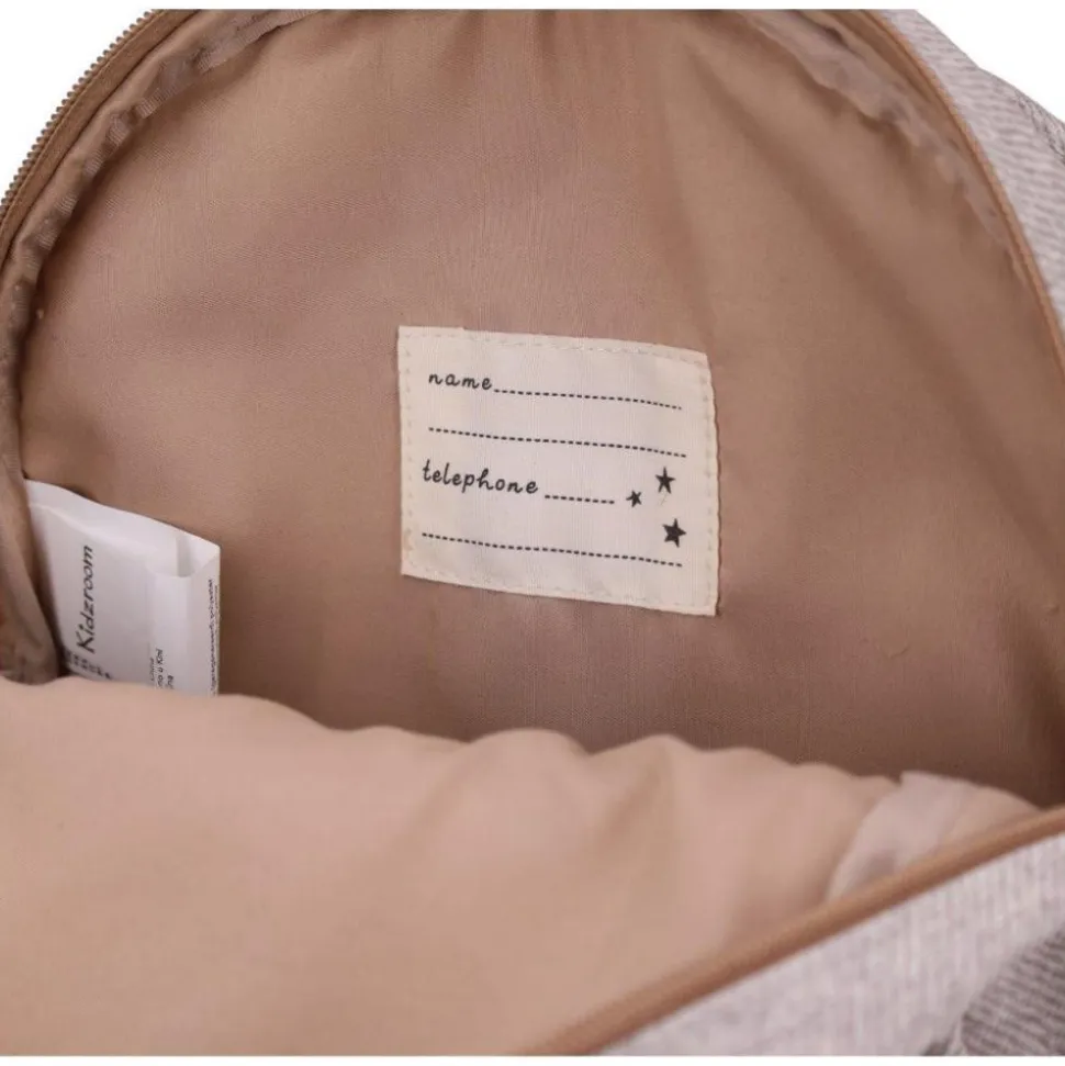 Sac à dos enfant oursons gris denim 31 cm
