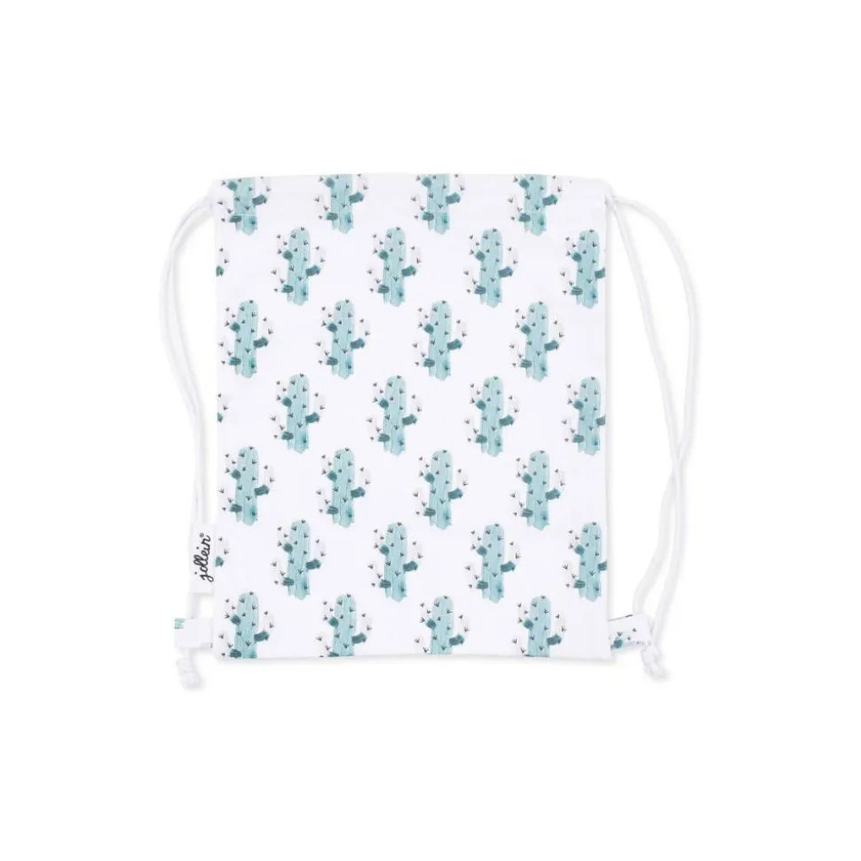 Sac à dos enfant toile motif cactus 30x35 cm