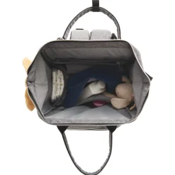 Sac à dos à langer gris