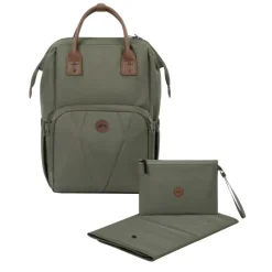 Sac à dos à langer mineral green