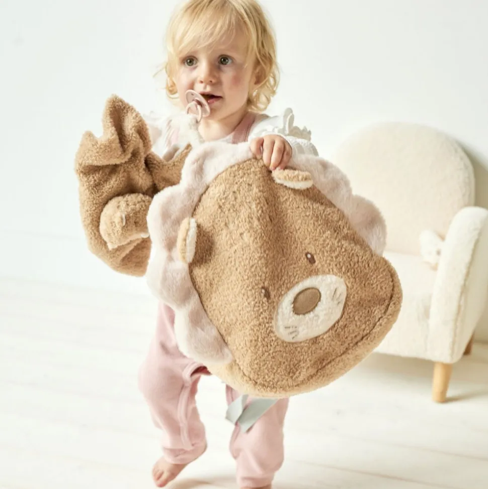 Sac à dos lion bouclette caramel