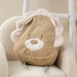 Sac à dos lion bouclette caramel
