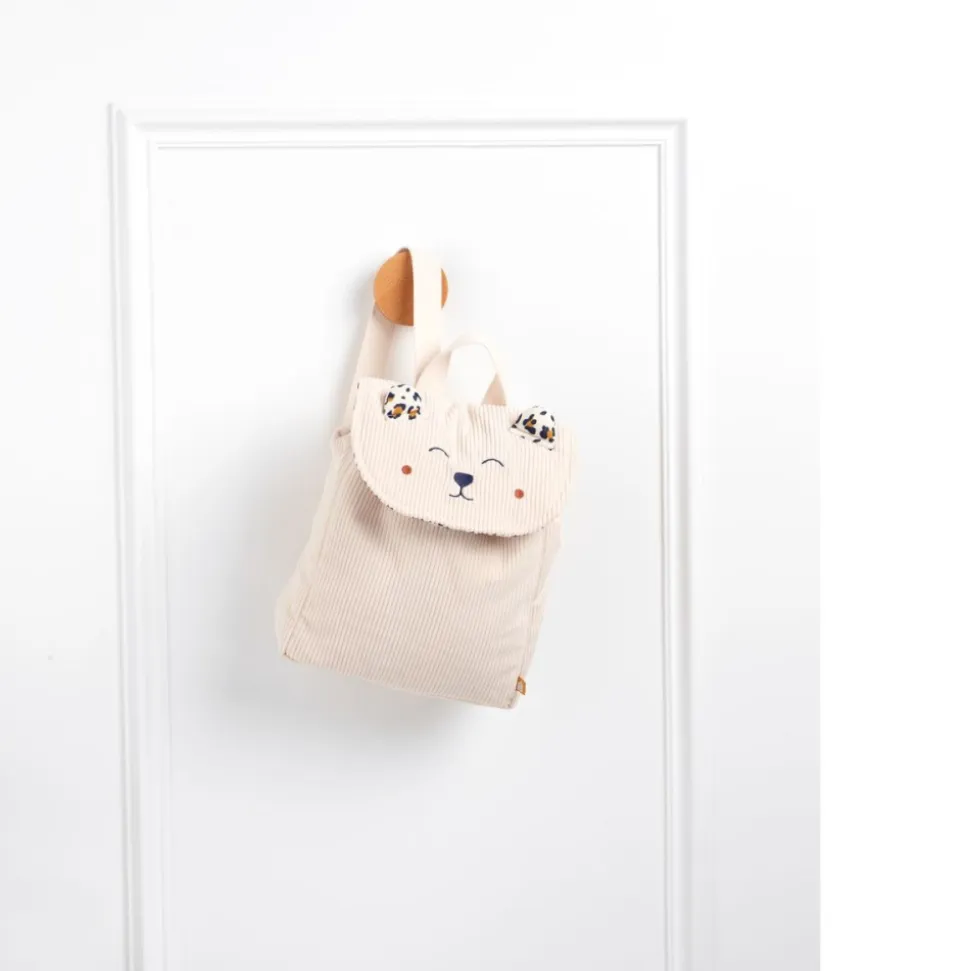 Sac à dos léopard rose