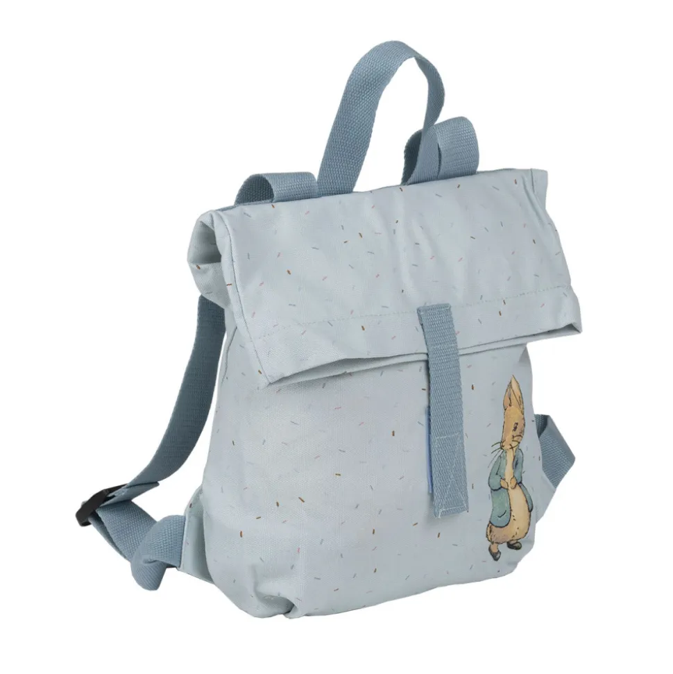 Sac à dos mini-coursier pierre lapin bleu