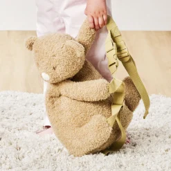 Sac à dos peluche ours caramel