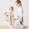 Sac à dos peluche panda gris
