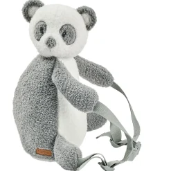 Sac à dos peluche panda gris