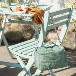 Sac isotherme matelassé croco papaye