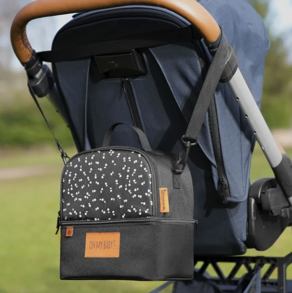 Sac isotherme repas 2 compartiments noir