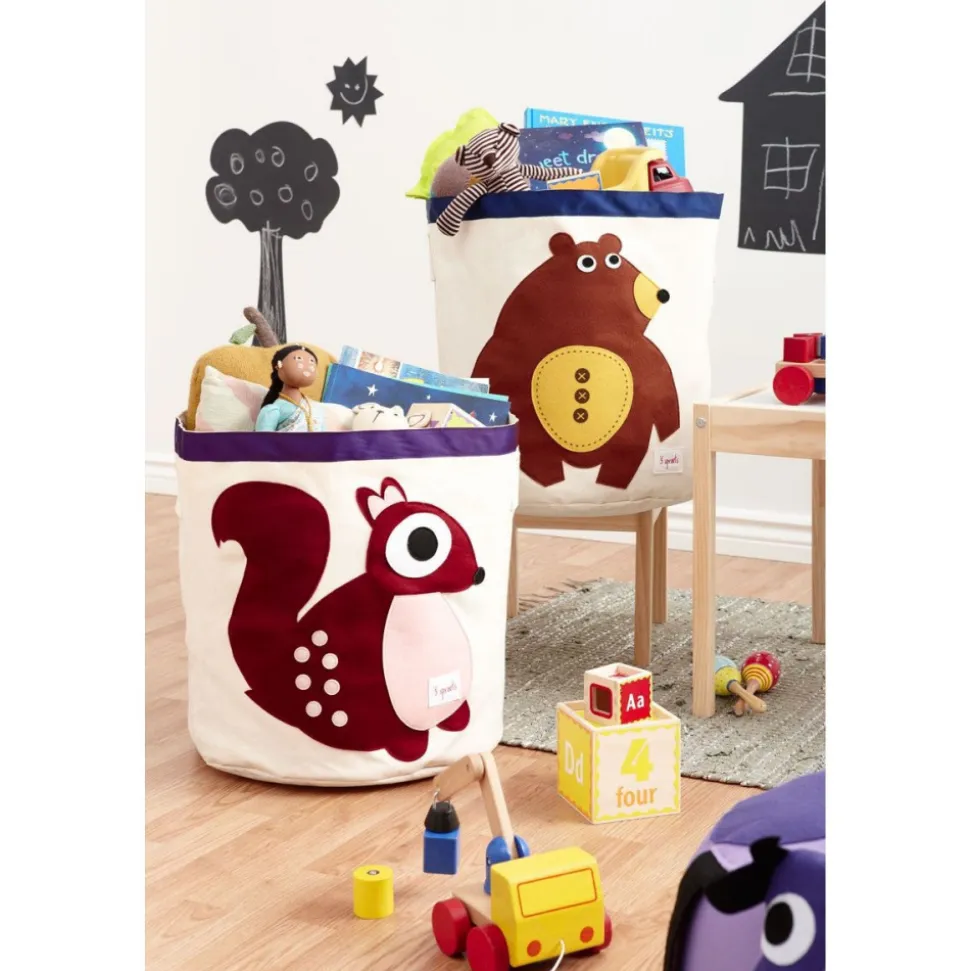 Sac à jouets chouette