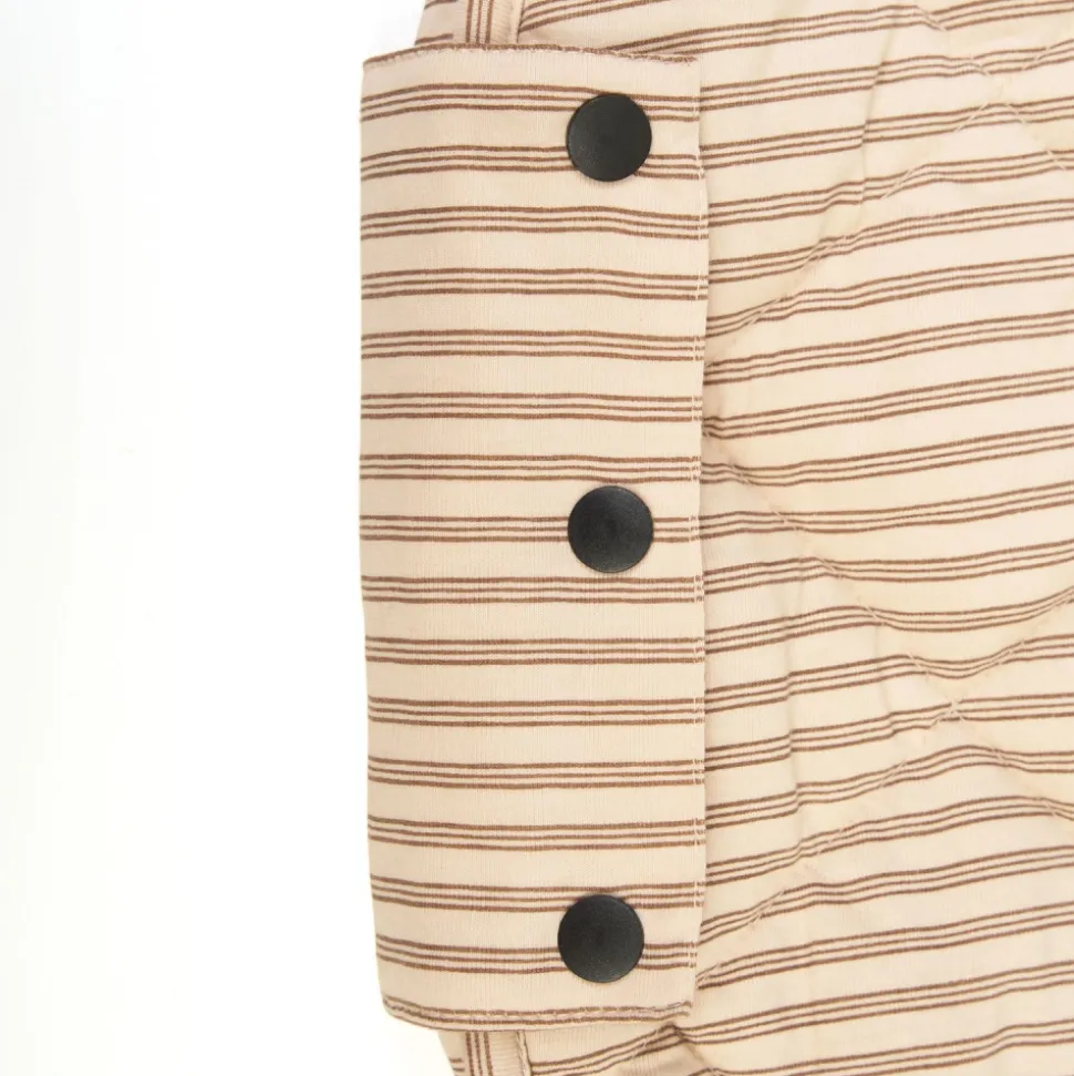 Sac à jouets / tapis d'éveil 2 en 1 en coton bio soft brown stripes