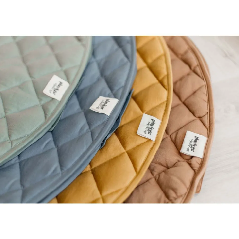 Sac à jouets / tapis d'éveil 2 en 1 en coton bio meadow green