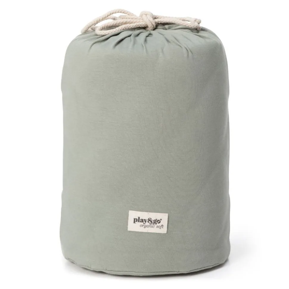 Sac à jouets / tapis d'éveil 2 en 1 en coton bio - meadow green