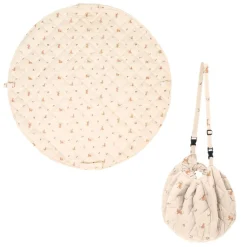 Sac à jouets / tapis d'éveil 2 en 1 en coton bio soft rabbit