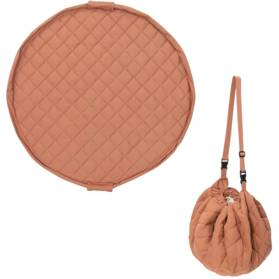 Sac à jouets / tapis d'éveil 2 en 1 en coton bio tawny brown