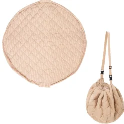Sac à jouets / tapis d'éveil 2 en 1 noomad soft brown stripes