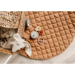 Sac à jouets / tapis d'éveil 2 en 1 noomad soft tawny brown