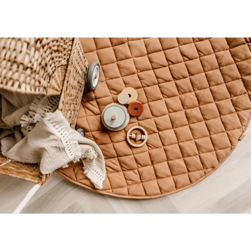 Sac à jouets / tapis d'éveil 2 en 1 noomad soft tawny brown