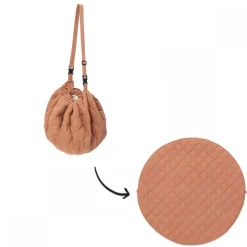 Sac à jouets / tapis d'éveil 2 en 1 noomad soft tawny brown