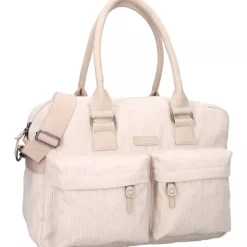 Sac à langer avec matelas à langer velours côtelé sable