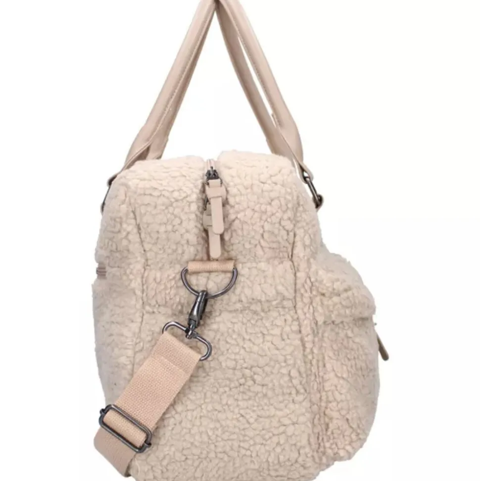 Sac à langer avec matelas à langer hello little one sherpa beige