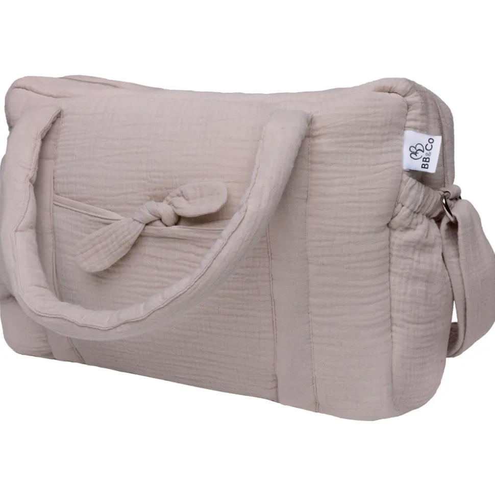 Sac à langer en gaze de coton biscuit