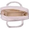 Sac à langer en gaze de coton rayé galet