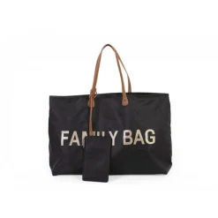Sac à langer family bag noir et or