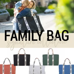 Sac à langer family bag signature canvas noir