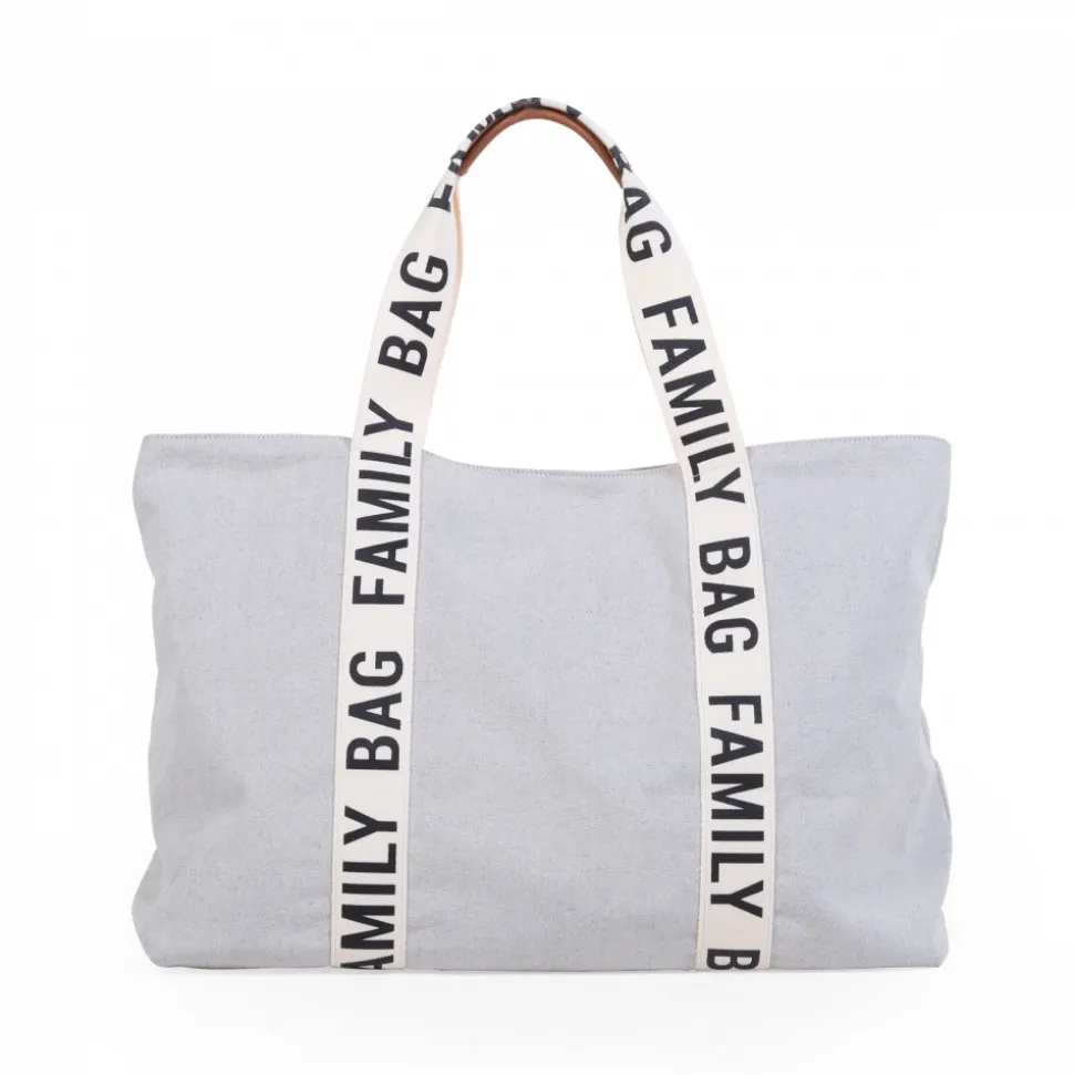 Sac à langer family bag signature canvas gris