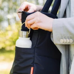 Sac à langer fourre-tout matelassé noir