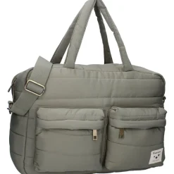 Sac à langer imperméable matelassé avec matelas à langer 2 crochets - vert