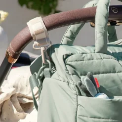 Sac à langer matelassé vert