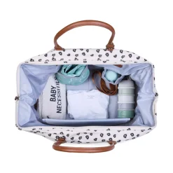 Sac à langer mommy bag canvas léopard