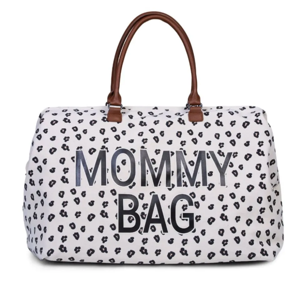 Sac à langer mommy bag canvas léopard