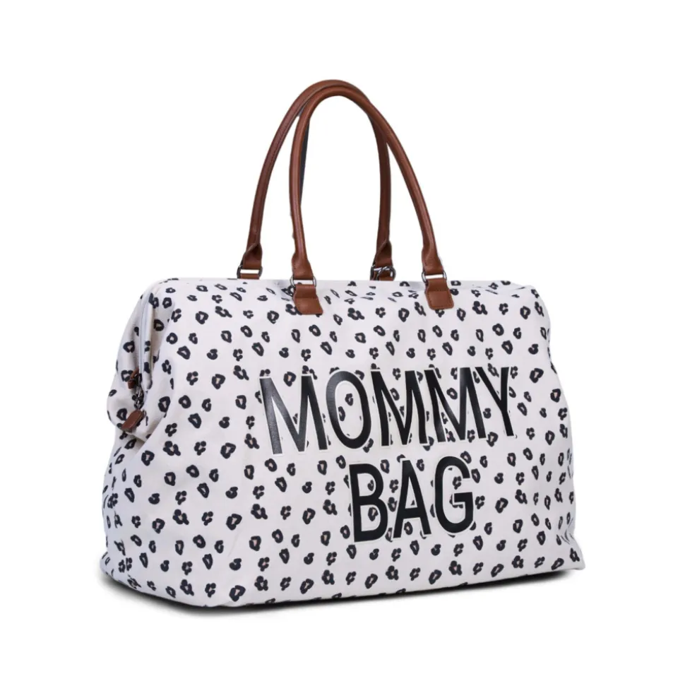 Sac à langer mommy bag canvas léopard