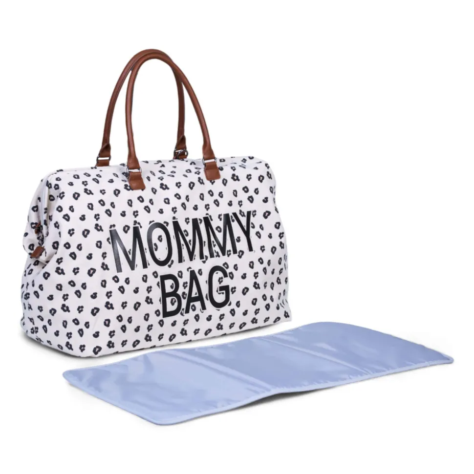Sac à langer mommy bag canvas léopard