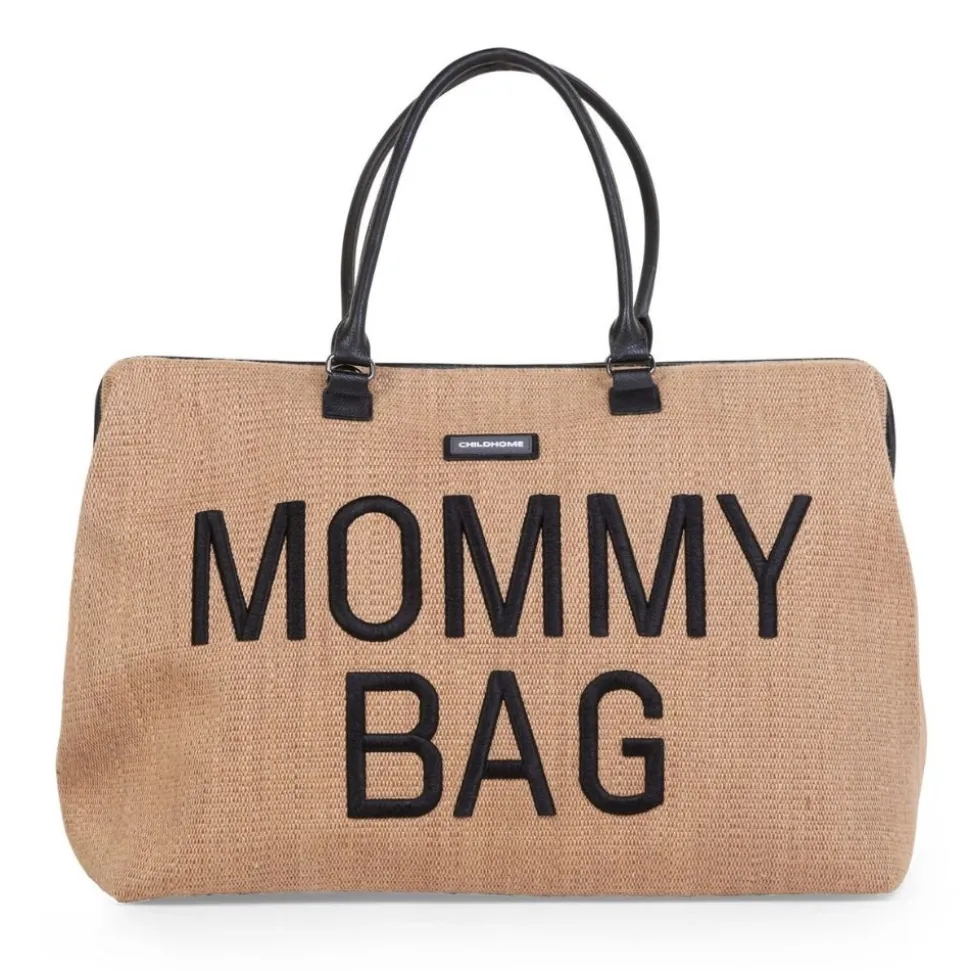 Sac à langer mommy bag raffia