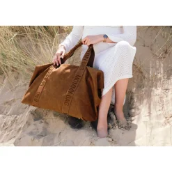 Sac à langer mommy bag signature prestige noisette