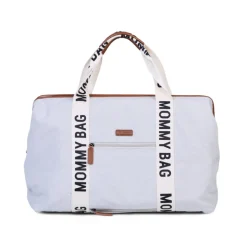 Sac à langer mommy bag signature canvas écru