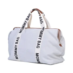 Sac à langer mommy bag signature canvas écru