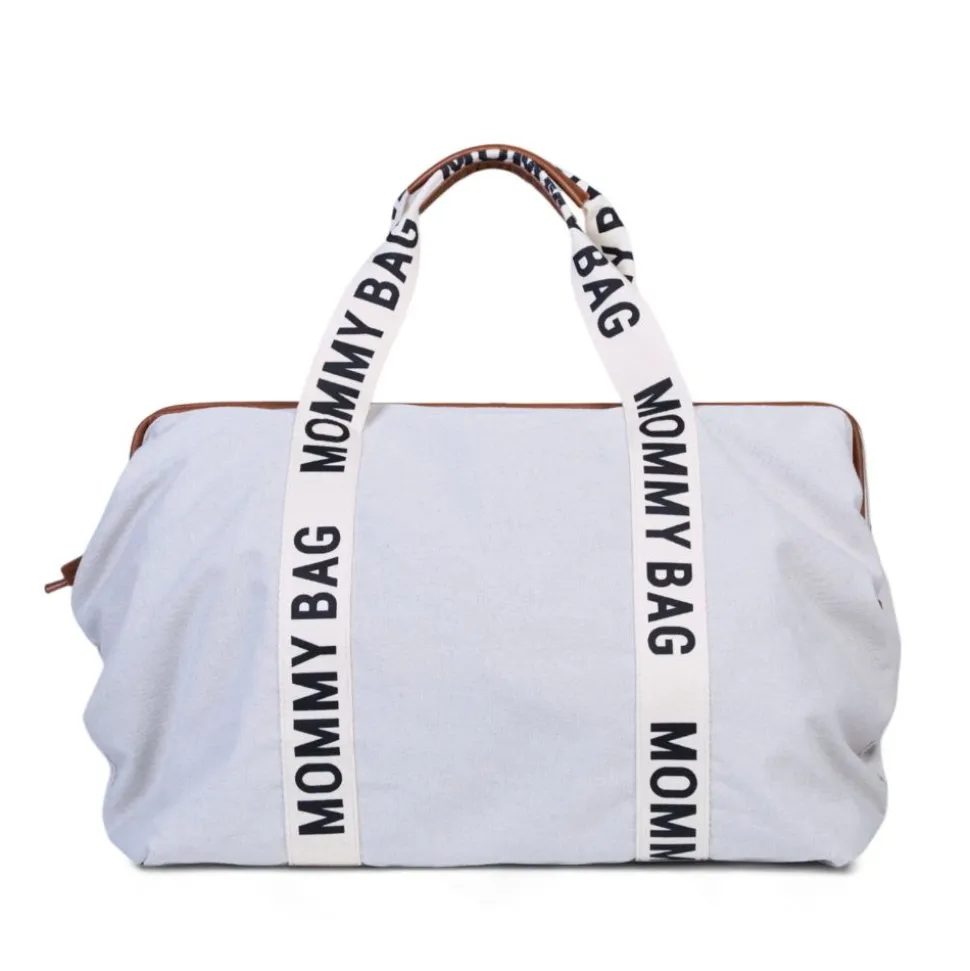 Sac à langer mommy bag signature canvas écru