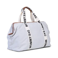 Sac à langer mommy bag signature canvas écru