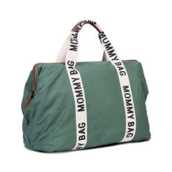 Sac à langer mommy bag signature canvas vert
