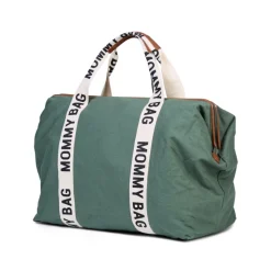 Sac à langer mommy bag signature canvas vert