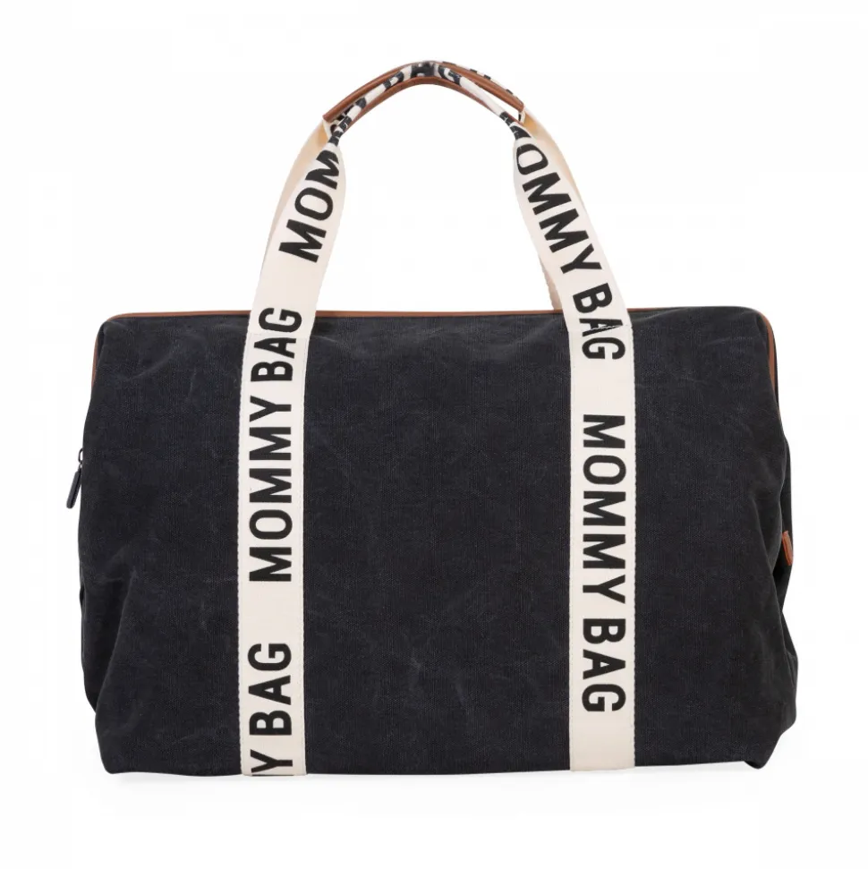 Sac à langer mommy bag signature canvas noir