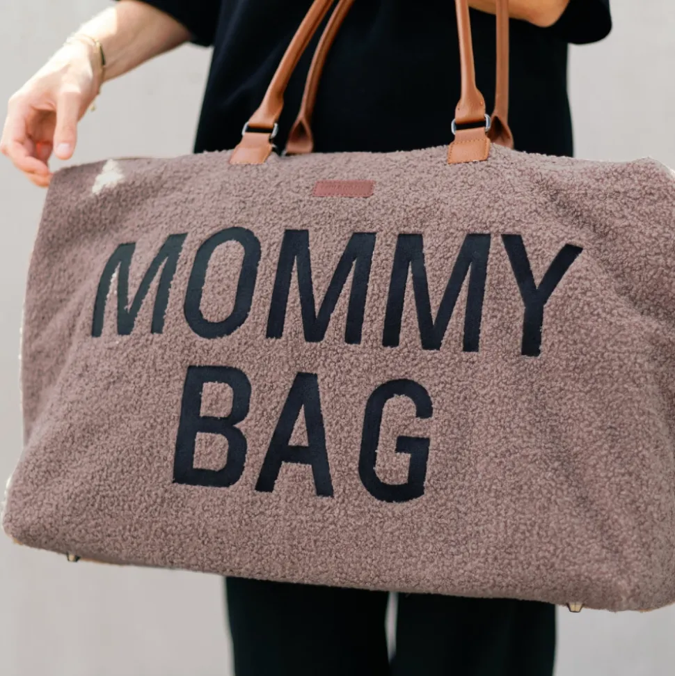 Sac à langer mommy bag teddy brun doux